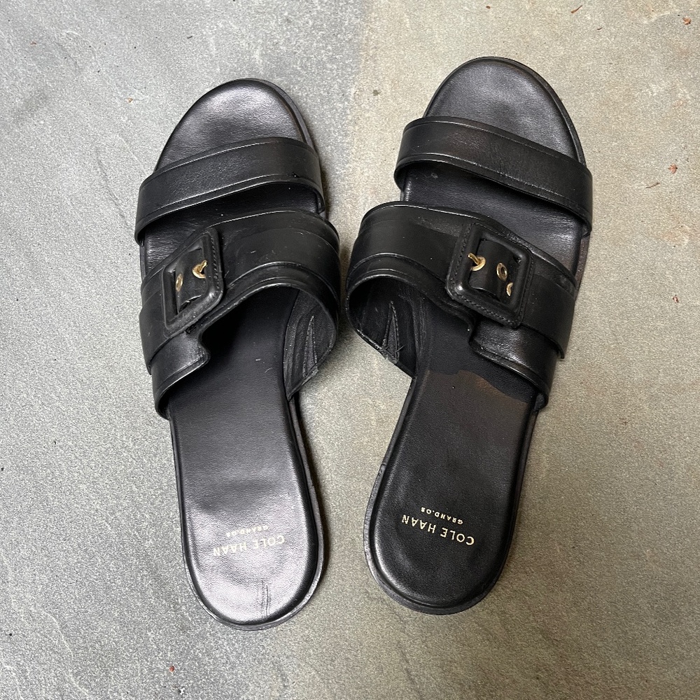 Cole Hann Black Amavia sandals Size 8.5M